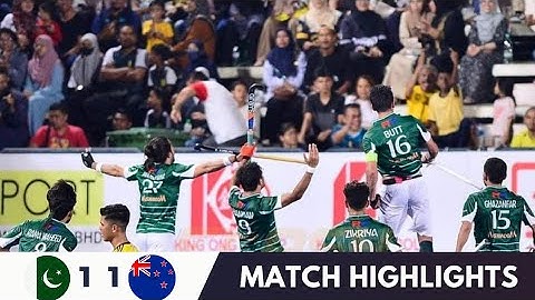 Pakistan vs New Zealand Malaysia Sultan Azlan Shah Cup 2024
