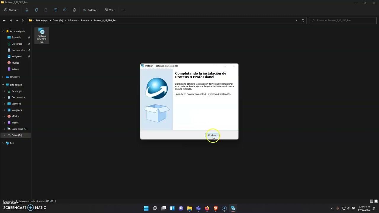Instalar Proteus 8.12 en W11 - YouTube