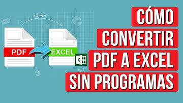 Como Convertir PDF a Excel (Sin Programas)