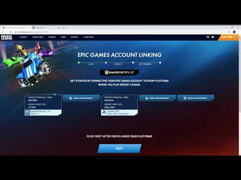 How To Link Rocket League Steam Psn Xbox Account With Epic Games Updated Youtube