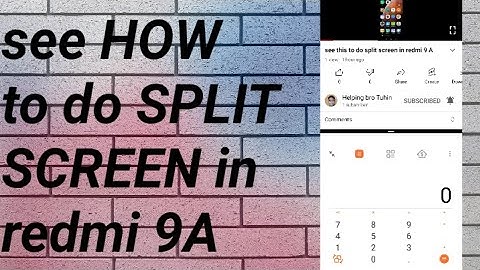 Split screen split screen tutorial redmi 9A
