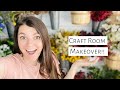 EXTREME CRAFT ROOM MAKEOVER!! Wreath making room organization and tour! #craftroom #wreathmaking