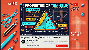 Properties of triangle intermediate 1st year Math 1A #education #maths #mathematics #intermediate