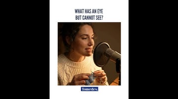 "What has an eye… but cannot see?" #shorts #ai #aigenerated #veo3 #riddles #asmr #knitting