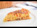 Quiche de Calabacines y Pimientos Rojos