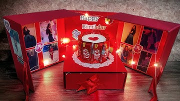 How To Make Surprise Cake Box At Home /Surprise Cake Box Tutorial/DIY Gift Box 🎁#diycrafts#giftbox