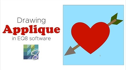 How to Draw Applique in Electric Quilt 8 (EQ8) Software