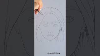 how to make a face sketch...