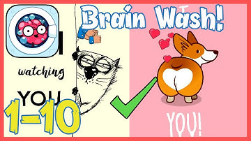 Brain Wash Level 1 2 3 4 5 6 7 8 9 10 Solution Walkthrough | Brain Wash Answer