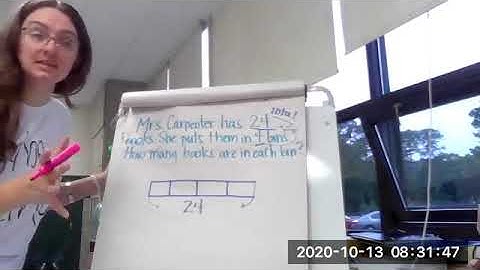 Division with a tape diagram