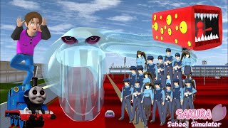 Sakura Hyuna Polisi Koban Tangkap Train Eater & Ular Penghisap Manusia || Sakura School Simulator