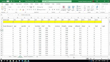 Logistic Regression Using Excel Video 1 (Finding Heart Disease Probabilities)
