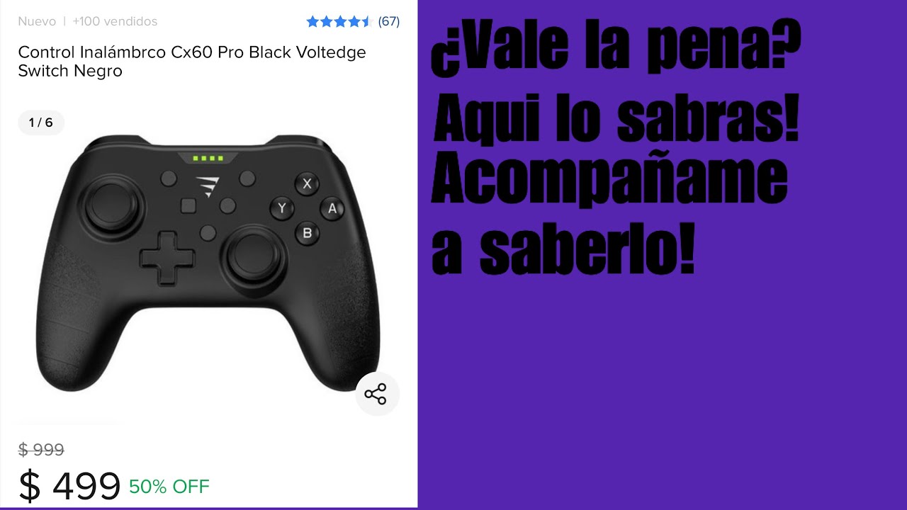Control para Nintendo Switch pro generico barato y con todas sus caracteristicas y extras 500 pesos!