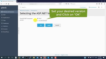 How to Change ASP.NET Version in Plesk Panel