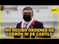 Alex Paredes: “Yo no recibo órdenes de Cerrón, ni de Castillo”