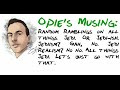 Opie Ramble: Stuff Your Isms