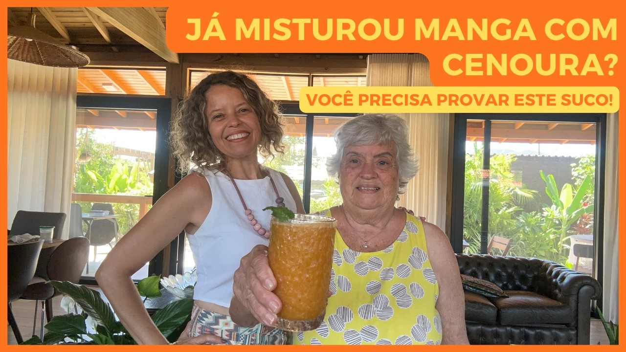 Suco de manga e cenoura: Cuidado em forma de bebida