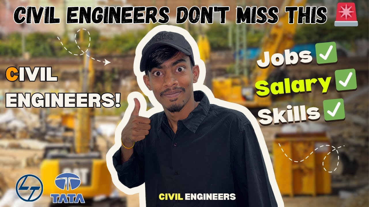 Civil Engineer's Salary & Career in India 2025 😱 Jobs & Skills Every ...