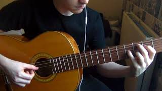 Mastodon- Pendulous Skin Intro on a Classical Guitar