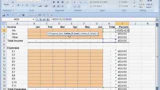 Excel Budget Part 4