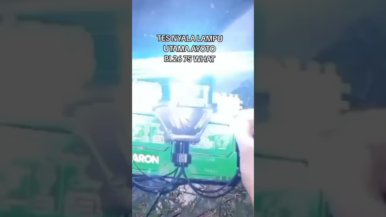 tes nyala lampu proji biled ayoto 75wat 