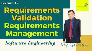 Requirements Validation and Requirements Management Urdu / Hindi | Lecture 12