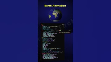 Animated Earth Using HTML & CSS Only | CSS Animation #animation #cssanimation #shorts #shortsfeed