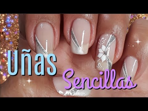 Unas Elegantes Y Sencillas Decoracion De Unas Elegante Chic Feet Nail Decoration Youtube