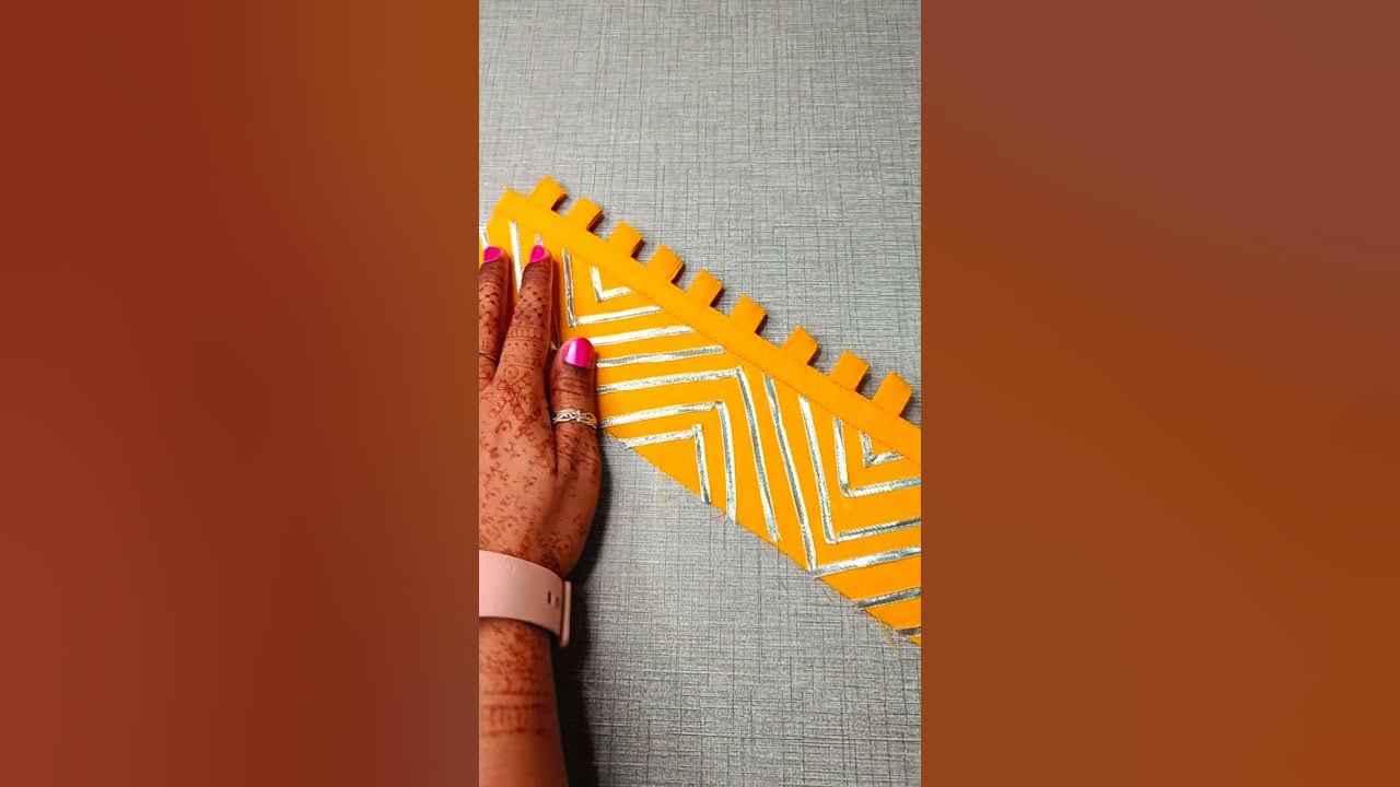 Sliver Lace attached Sleeves DesignKurti gottapattiyoutubeindia