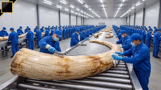 Inside Mammoth Ivory Processing – Luxury Knife Handle Production