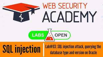Lab#03: SQL injection attack, querying the database type and version on Oracle