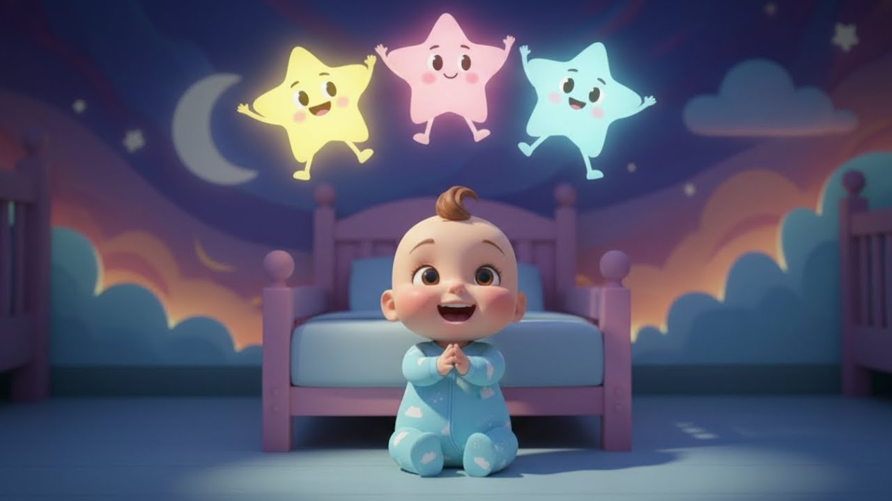 🎵 Колыбельная перед сном со звёздами 🌟 | Детская песенка для сна | Детские стишки и песенки для м...