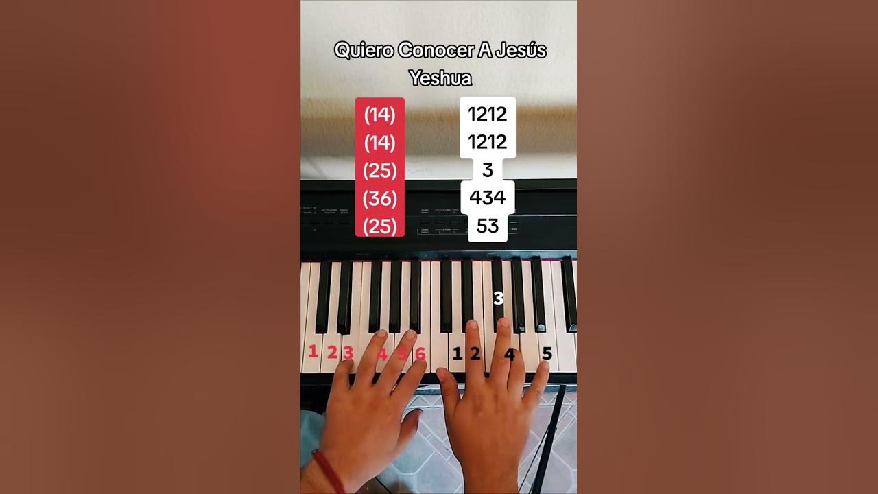Quiero Conocer A Jesús piano tutorial #yeshua Quiero Conocer A Jesús piano tutorial #yeshua