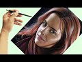 The magic of pastel realistic portrait drawing of hermione granger 6 steps