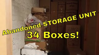 Mystery STORAGE UNIT 34 Abandoned BOXES!