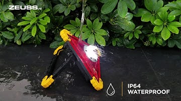 ZEUSS XN-12 LED Emergency Triangle, 800 Lumen, Red warning Light, Rechargeable, Powerbank Function