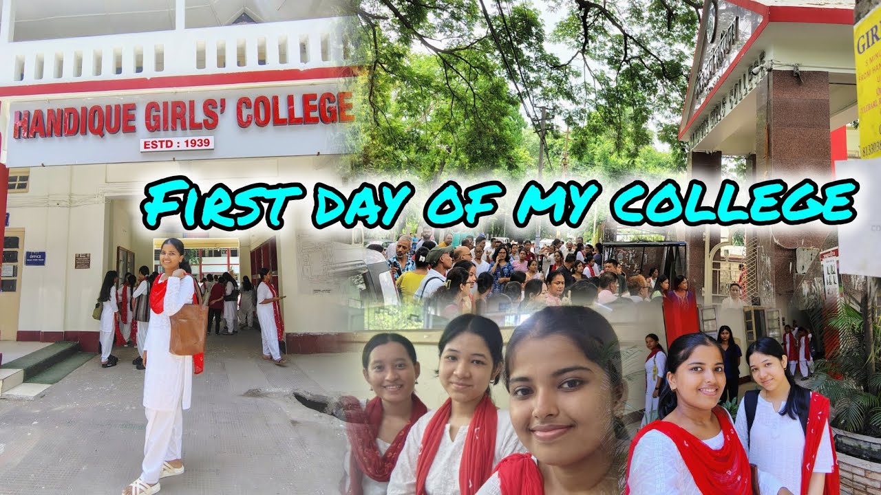 First day of my college🌷.. Handique Girl's College 