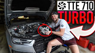 TTE 710 Turbo Install on the B9 AUDI S4  FINALLY!!!