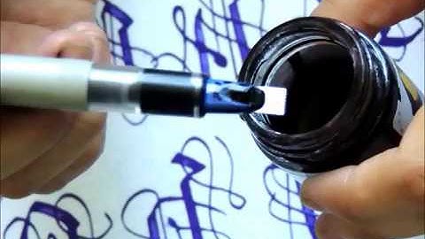dip pilot parallel pen in fountain pen ink