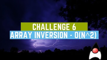 Find the inversion of an Array | O(n^2) Method | Programming Challenge Video