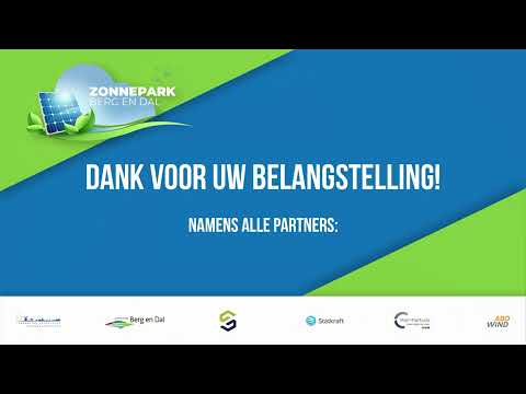 Bewonersavond zonnepark gemeente Berg en Dal