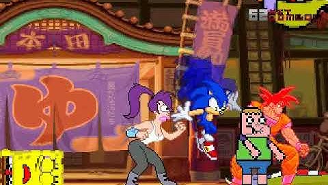 MUGEN Request: Team Spongebob V2 Vs Team Clarence (4v4 Simul)