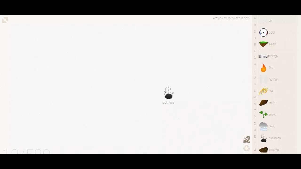 Little Alchemy- how to make sickness element tutorial