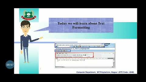 ICT UNIT 2:WORD PROCESSING:[2.2.1]Text Formatting