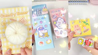 [ASMR] Tỷ Tỷ làm đồ handmade| Squishy bánh bao nhún nhảy, hộp bút tự chế 🍔🤤🍑