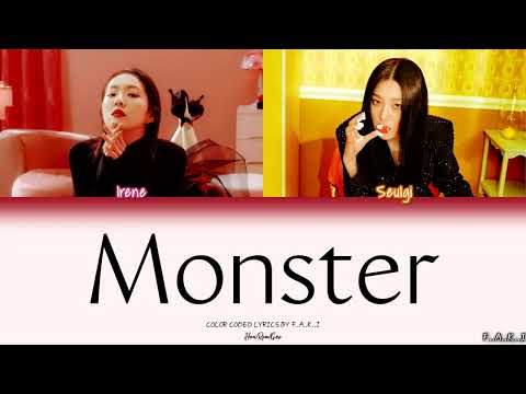 Red Velvet Irene \u0026 Seulgi - MONSTER (COLOR CODED LYRICS HAN/ROM/GEO/가사)