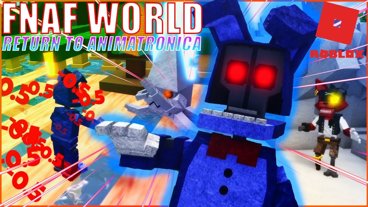 JUNTEI O WITHERED BONNIE + WITHERED FREDDY EM UM SÓ ANIMATRONIC no Roblox  Animatronic World 