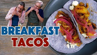 Papas con Chorizo Breakfast Tacos Recipe - Potato and Chorizo Breakfast Taco Recipe
