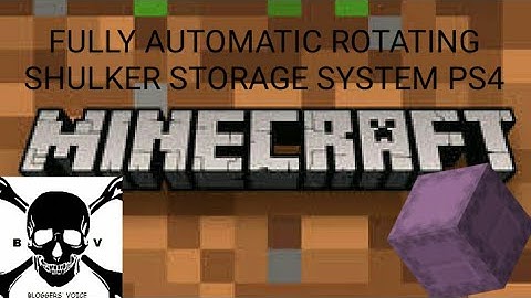 Minecraft Ps4 - Shulker box auto storage system