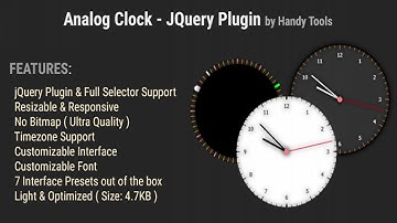 Analog Clock jQuery Plugin | Codecanyon Scripts and Snippets